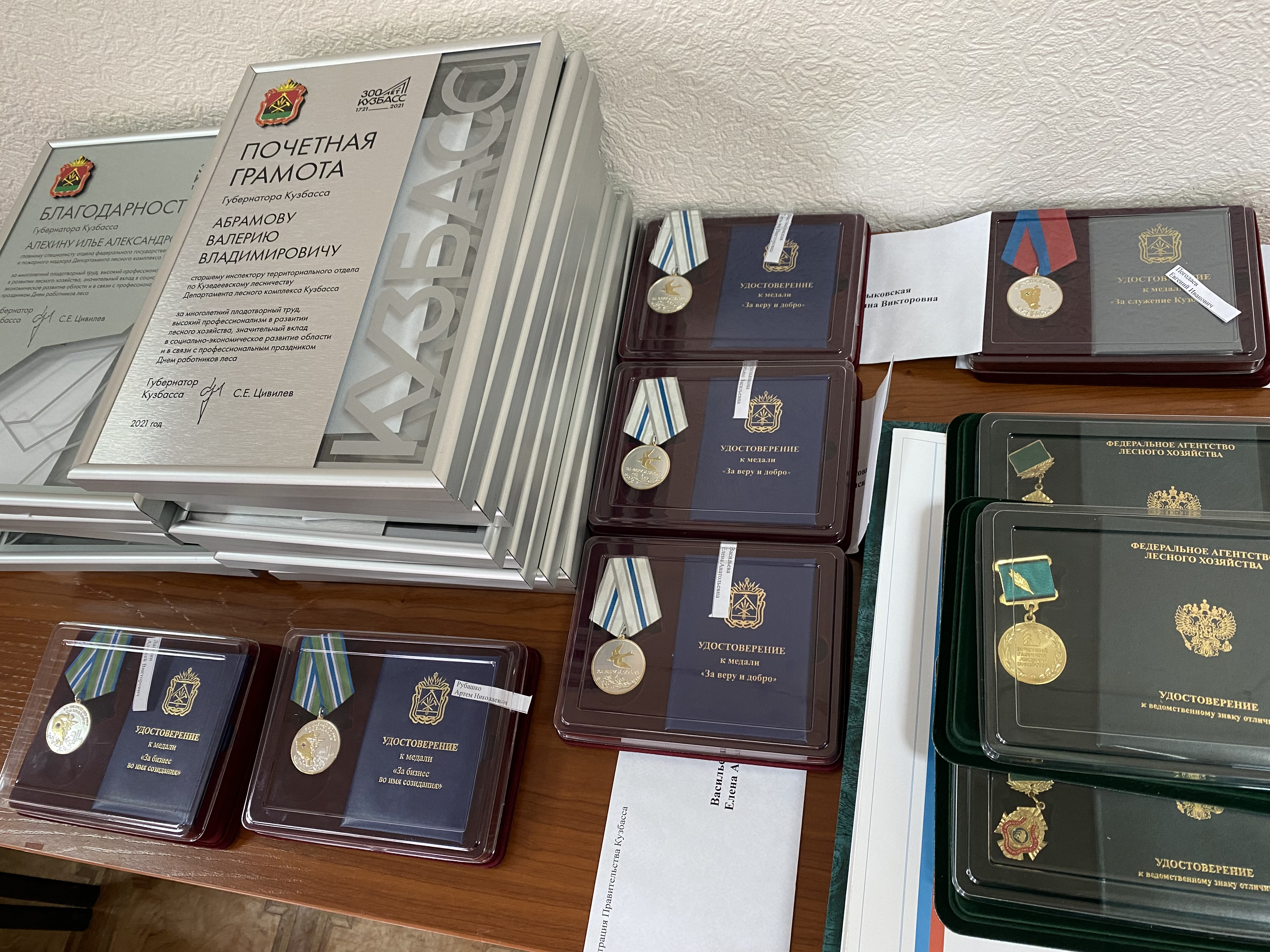 113 работников леса наградили в канун профессионального праздника